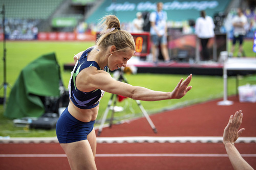 Sara Slott vandt 300m hæk ved Impossible Games i Oslo
